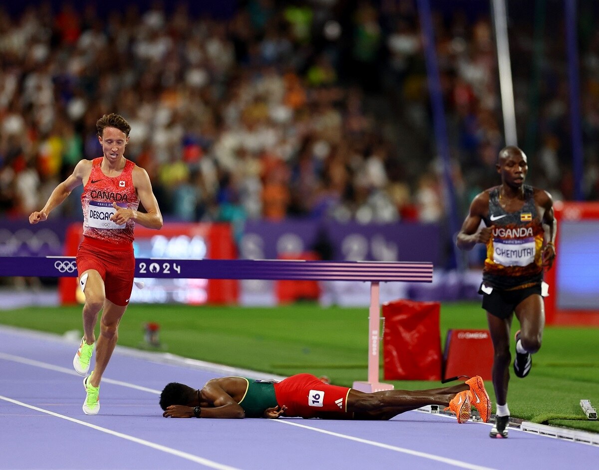 World record holder unconscious after terrible fall at Paris 2024