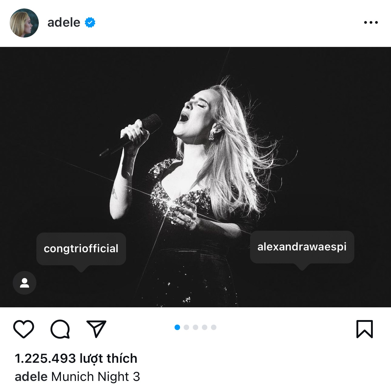 'Họa mi nước Anh' Adele diện đầm của Công Trí diễn trong hai đêm concert Munich- Ảnh 4.