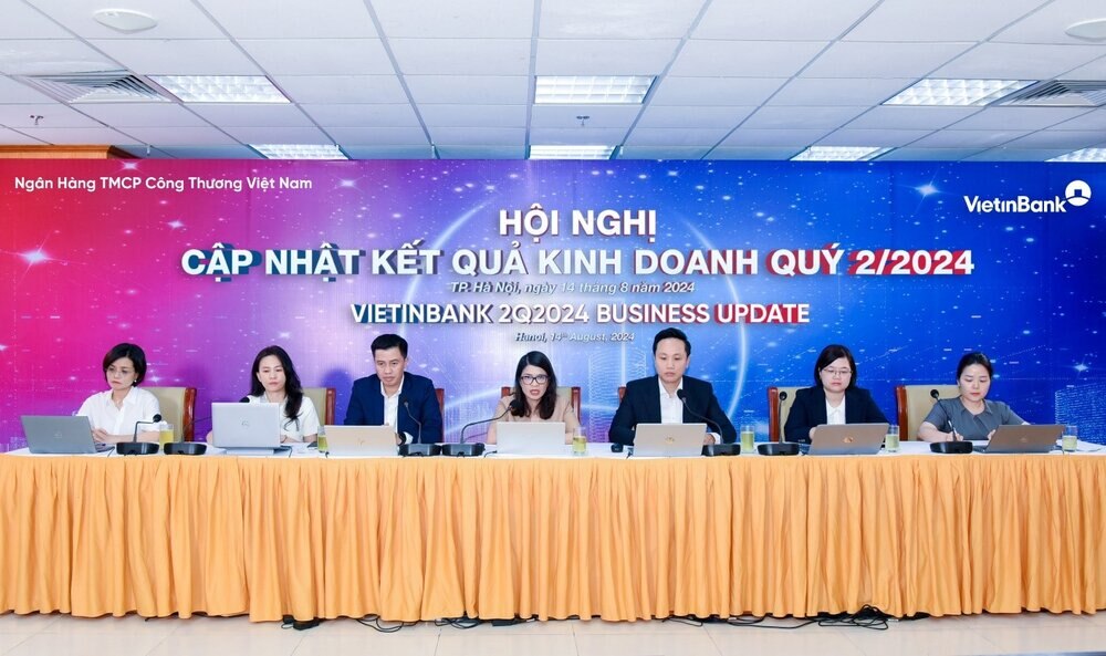 Toàn cảnh Hội nghị cập nhật KQKD Quý II/2024. Ảnh: VietinBank