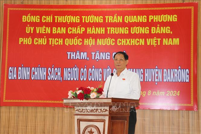 Phó Chủ tịch Quốc hội, Thượng tướng Trần Quang Phương tri ân người có công tại Quảng Trị -0