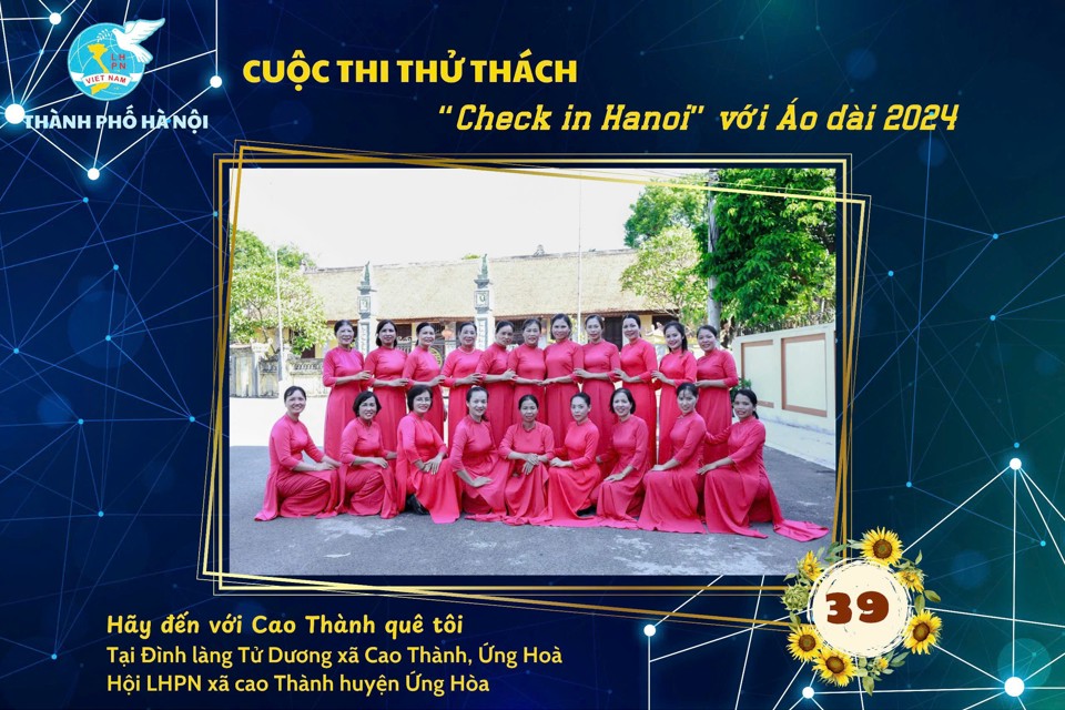 Hình ảnh tham dự cuộc thi Thử thách “Check in Hanoi” 