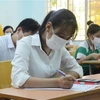 Thí sinh dự thi để xét tuyển vào các trường đại học. (Ảnh: TTXVN)