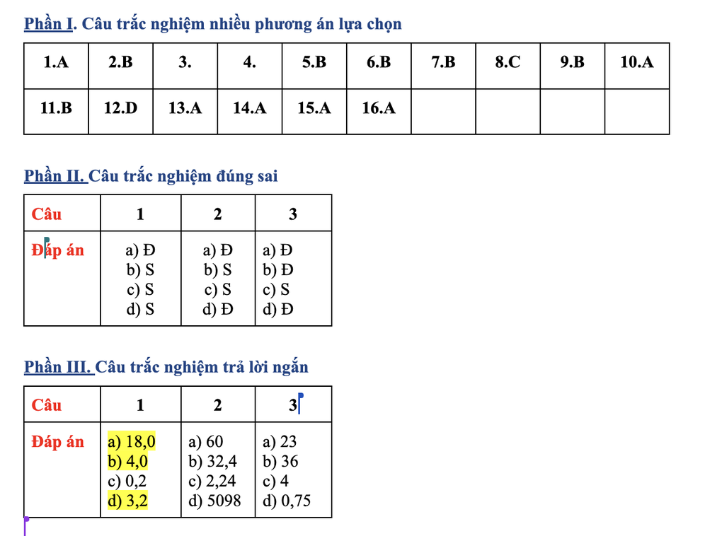 Gợi ý đáp án đề minh họa môn khoa học tự nhiên thi vào 10 tại Hà Nội - 2