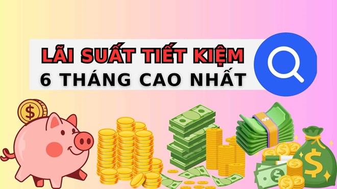 4 ngân hàng lãi suất cao khi gửi tiết kiệm 6 tháng