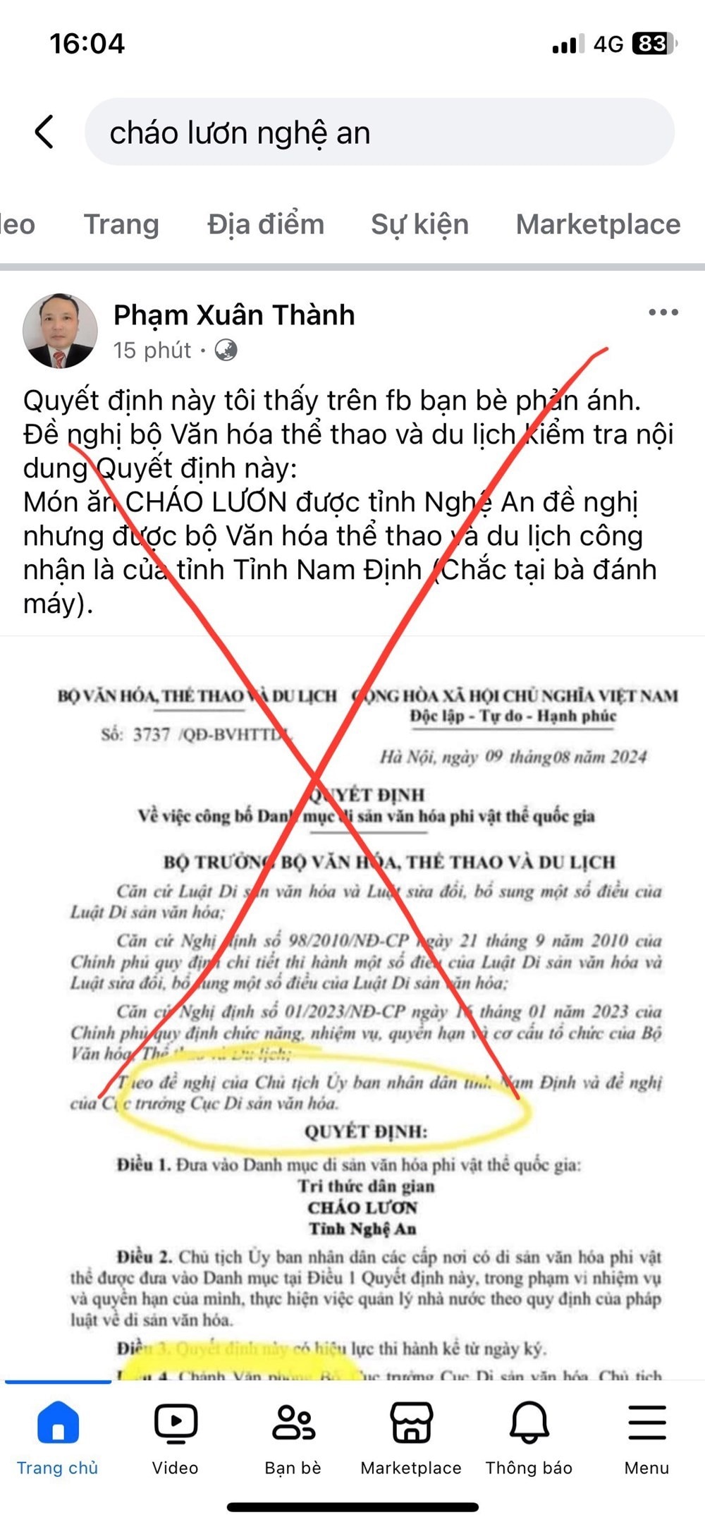 bo van hoa the thao va du lich de nghi xu ly thong tin xuyen tac sai su that hinh 1