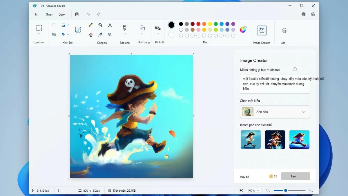 Cách sử dụng Paint CoCreator trên Copilot+ PC để vẽ tranh cực nhanh