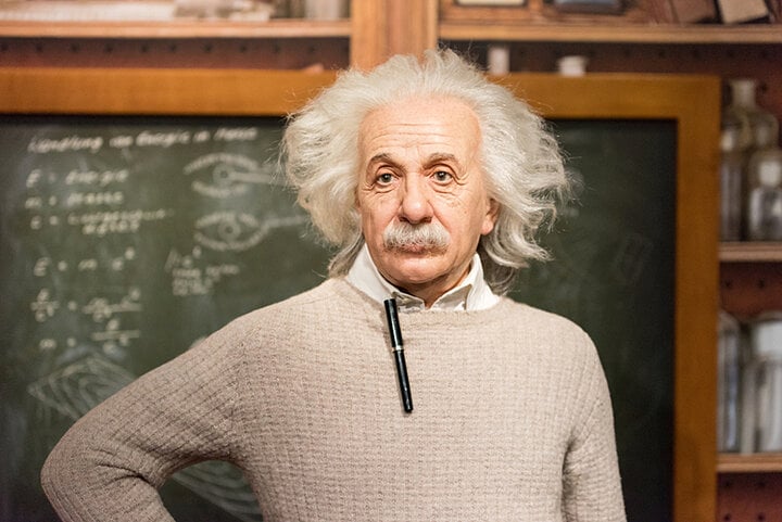 Chân dung thiên tài Albert Einstein. (Ảnh: Shutterstock)