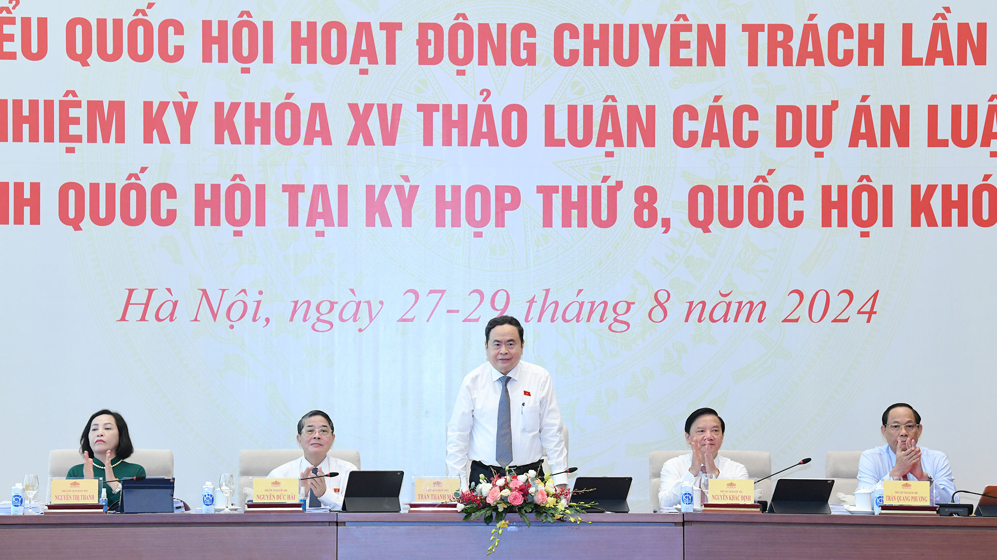 Chủ tịch Quốc hội Trần Thanh Mẫn: Bảo đảm chất lượng, giải quyết thỏa đáng các vướng mắc mới trình Quốc hội thông qua -0