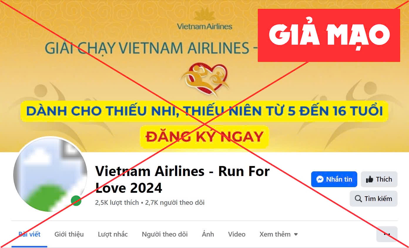 Coi chừng mất tiền vì giải chạy bộ giả mạo Vietnam Airlines- Ảnh 1.