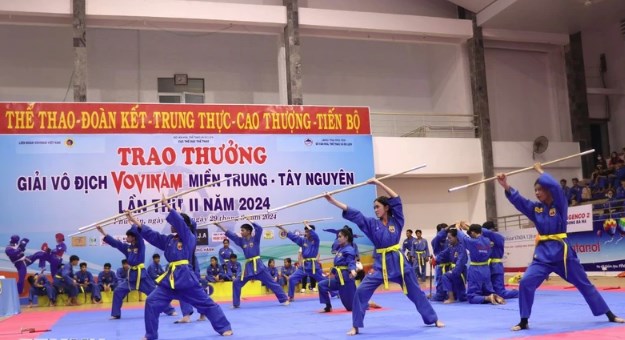 Khai mạc Giải Vô địch Vovinam miền Trung-Tây Nguyên - Ảnh 1.