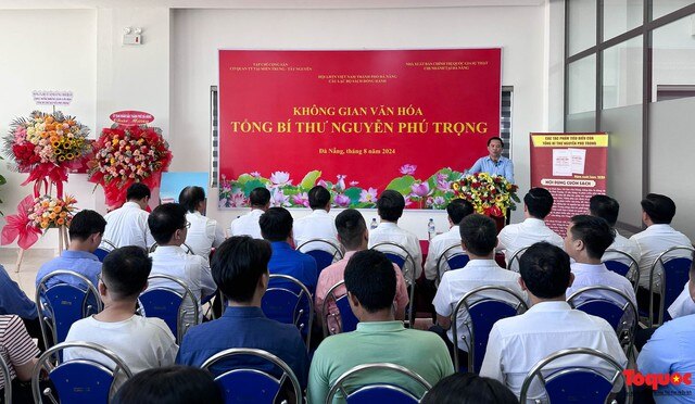 Khai trương không gian văn hóa Tổng Bí thư Nguyễn Phú Trọng - Ảnh 1.