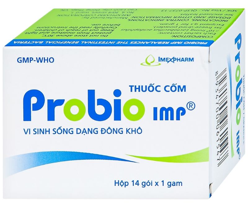 Men vi sinh Probio có tác dụng bổ sung lợi khuẩn cho đường ruột