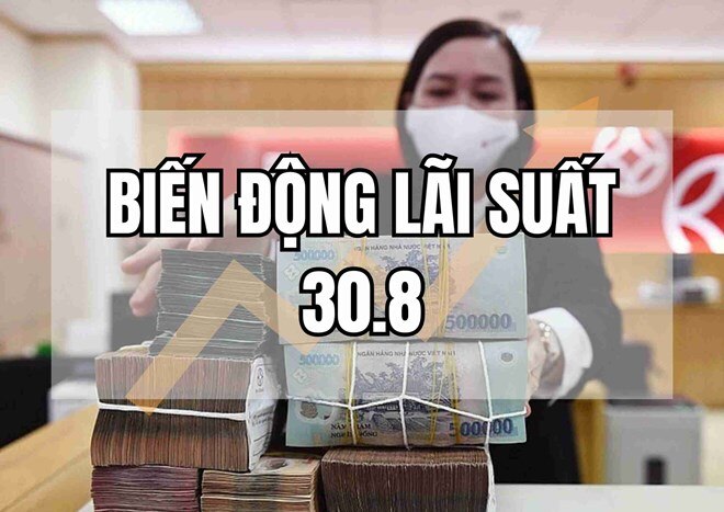 Biến động lãi suất 30.8: Ông lớn tăng bất ngờ, vọt ngưỡng 8%