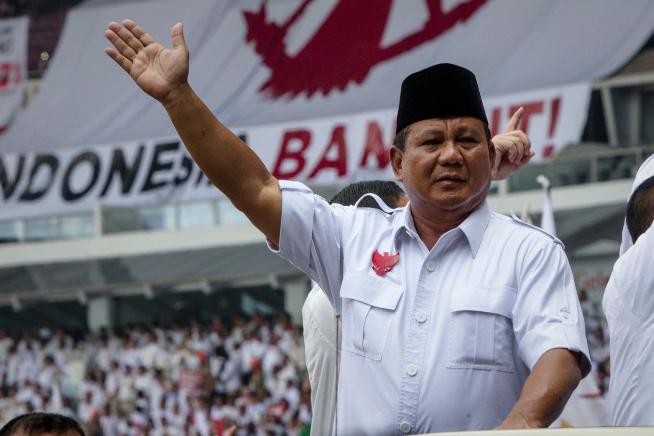 Tổng thống đắc cử Indonesia Prabowo Subianto. (Nguồn: Getty)