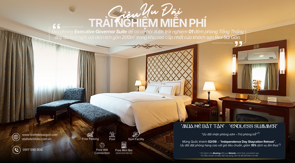 Rex Hotel Saigon tung ưu đãi hấp dẫn mừng lễ 2/9 - 1