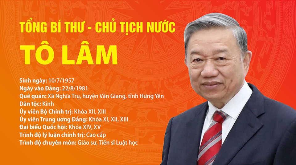 Tóm tắt tiểu sử Tổng Bí thư - Chủ tịch nước Tô Lâm - Ảnh 1