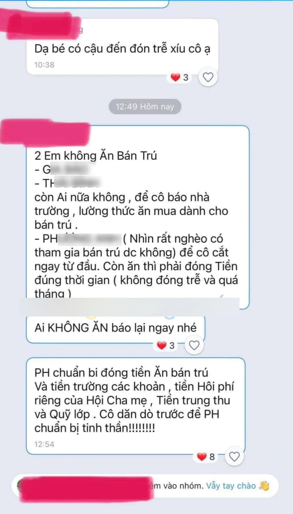 Xôn xao tin nhắn giáo viên nói học sinh nhìn rất nghèo - 1