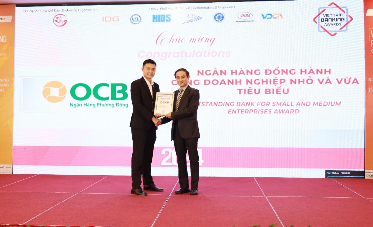 OCB nhận cú đúp giải thưởng Ngân hàng Việt Nam tiêu biểu 2024