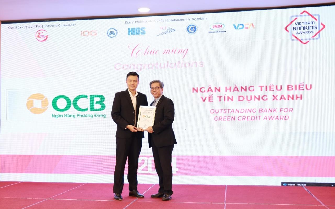 OCB nhận cú đúp giải thưởng Ngân hàng Việt Nam tiêu biểu 2024