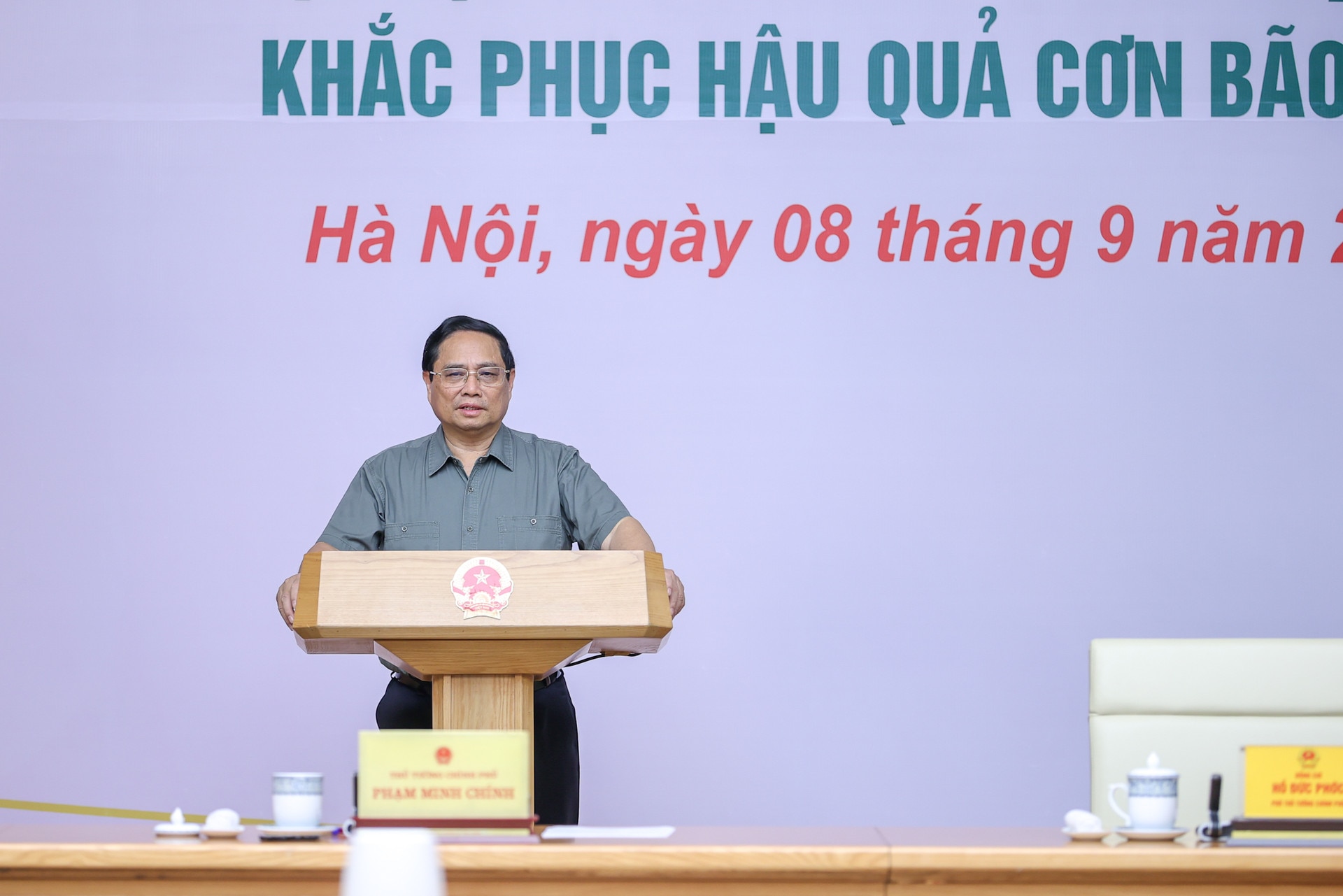 Thủ tướng chủ trì Hội nghị khắc phục hậu quả bão số 3- Ảnh 3.