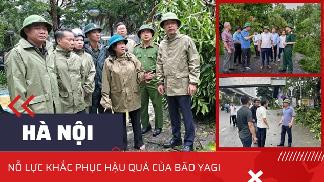 Hà Nội nỗ lực khắc phục hậu quả sau bão số 3