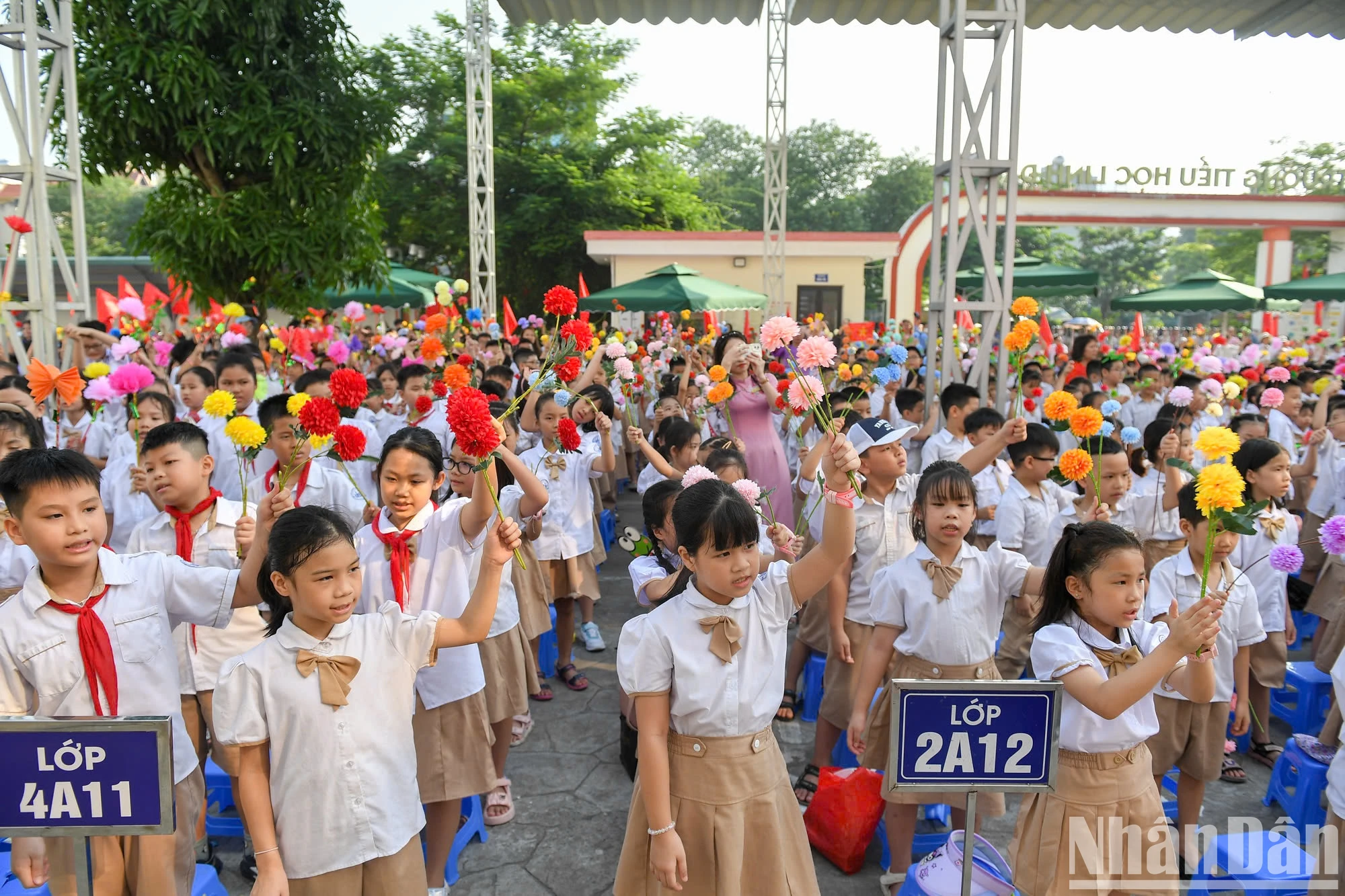 [Ảnh] Những khoảnh khắc đáng yêu ngày hội tựu trường tại Hà Nội ảnh 9