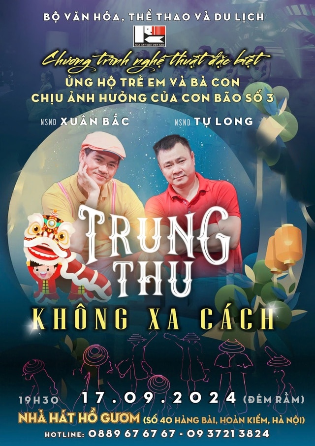 NSND Xuân Bắc- Tự Long tổ chức Trung thu không xa cách sẻ chia với trẻ em, đồng bào lũ lụt - Ảnh 3.