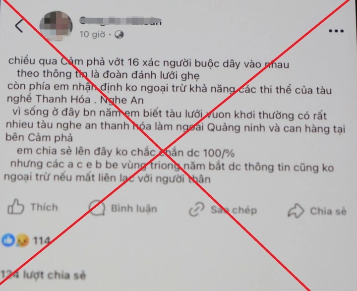 Quảng Ninh: Triệu tập đối tượng tung tin sai sự thật trên mạng xã hội về tình hình thiệt hại do cơn bão số 3   - Ảnh 2.