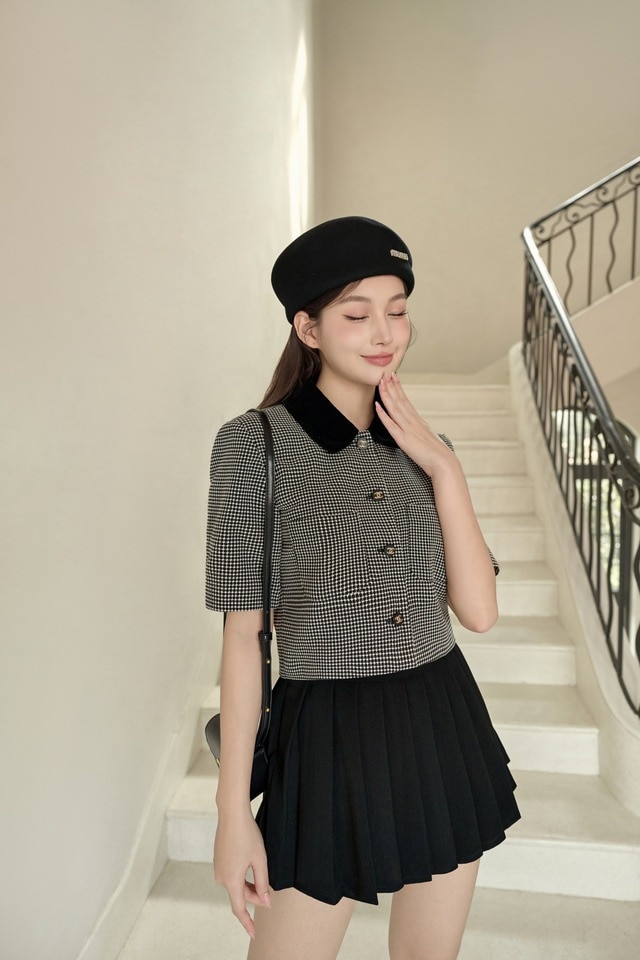 Thời trang dạ tweed 'đổ bộ' những ngày đầu thu- Ảnh 8.