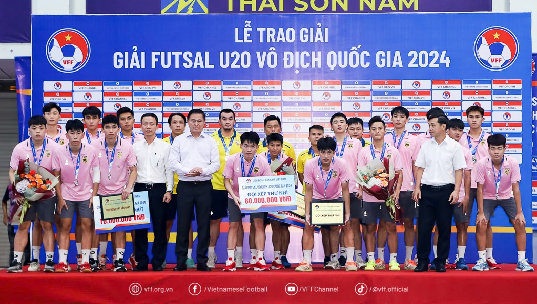 Quật ngã Sài Gòn Titans TP.HCM, Thái Sơn Bắc lên ngôi giải futsal U.20 quốc gia 2024- Ảnh 6.