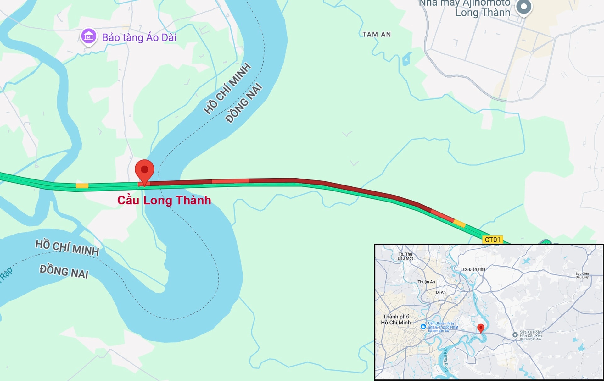 Cao tốc TPHCM - Long Thành kẹt xe kéo dài hơn 5km vì sửa cầu - 2