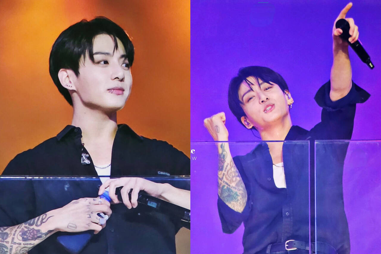 Jungkook (BTS) biểu diễn tại Quảng trường thời đại của Mỹ. Ảnh: Instagram