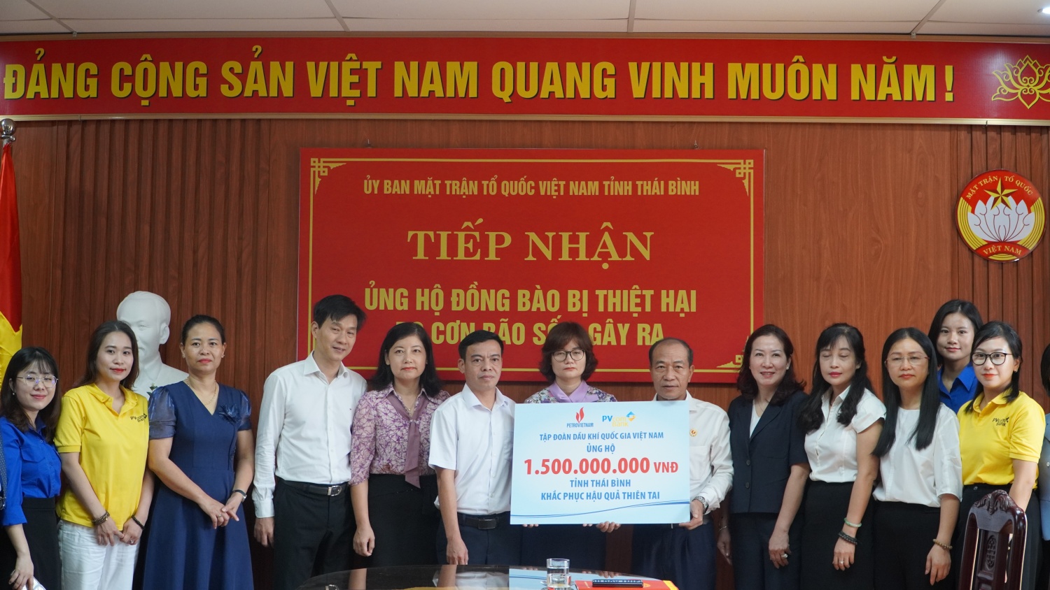 Petrovietnam hỗ trợ các tỉnh Thái Bình, Nam Định, Ninh Bình khắc phục hậu quả sau bão số 3