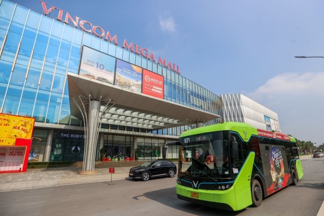 Hệ thống VinBus là phương tiện quen thuộc của nhiều cư dân khi rời khu vực trung tâm về Ocean City sinh sống