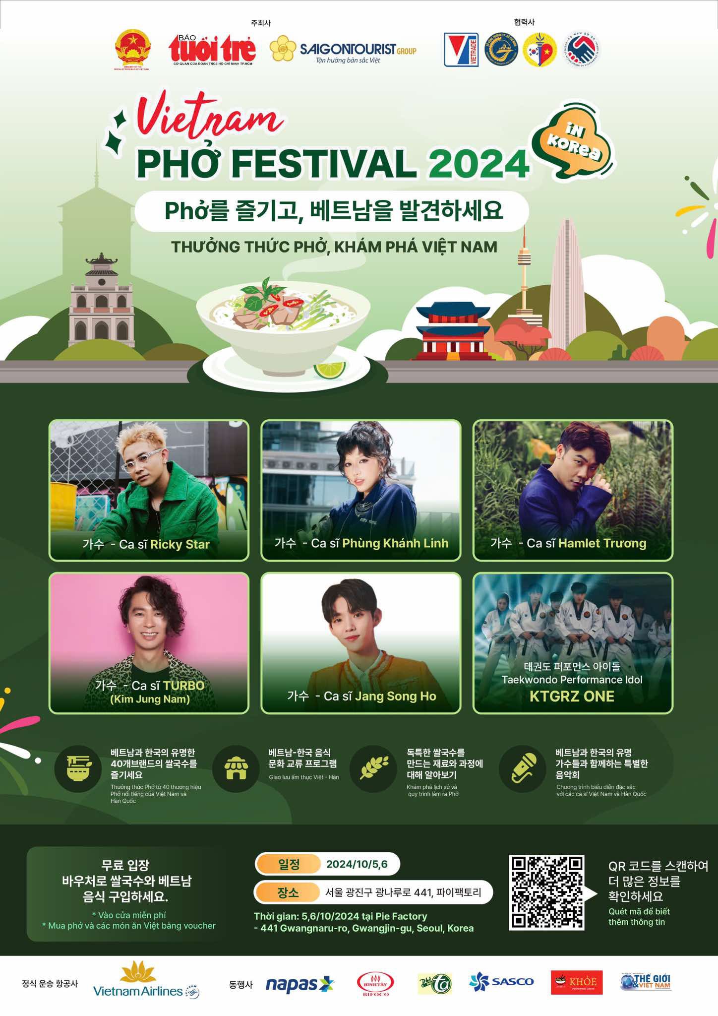 'Thôn xóm' sinh viên Việt Nam ở Hàn Quốc rủ nhau đến Vietnam Phở Festival 2024 - Ảnh 2.