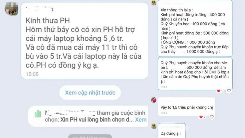 Lại nhức nhối chuyện lạm thu đầu năm học mới -0