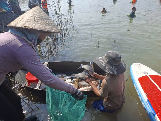 Cả ngàn người săn 'lộc trời' dưới chân đập thủy điện Trị An ảnh 6