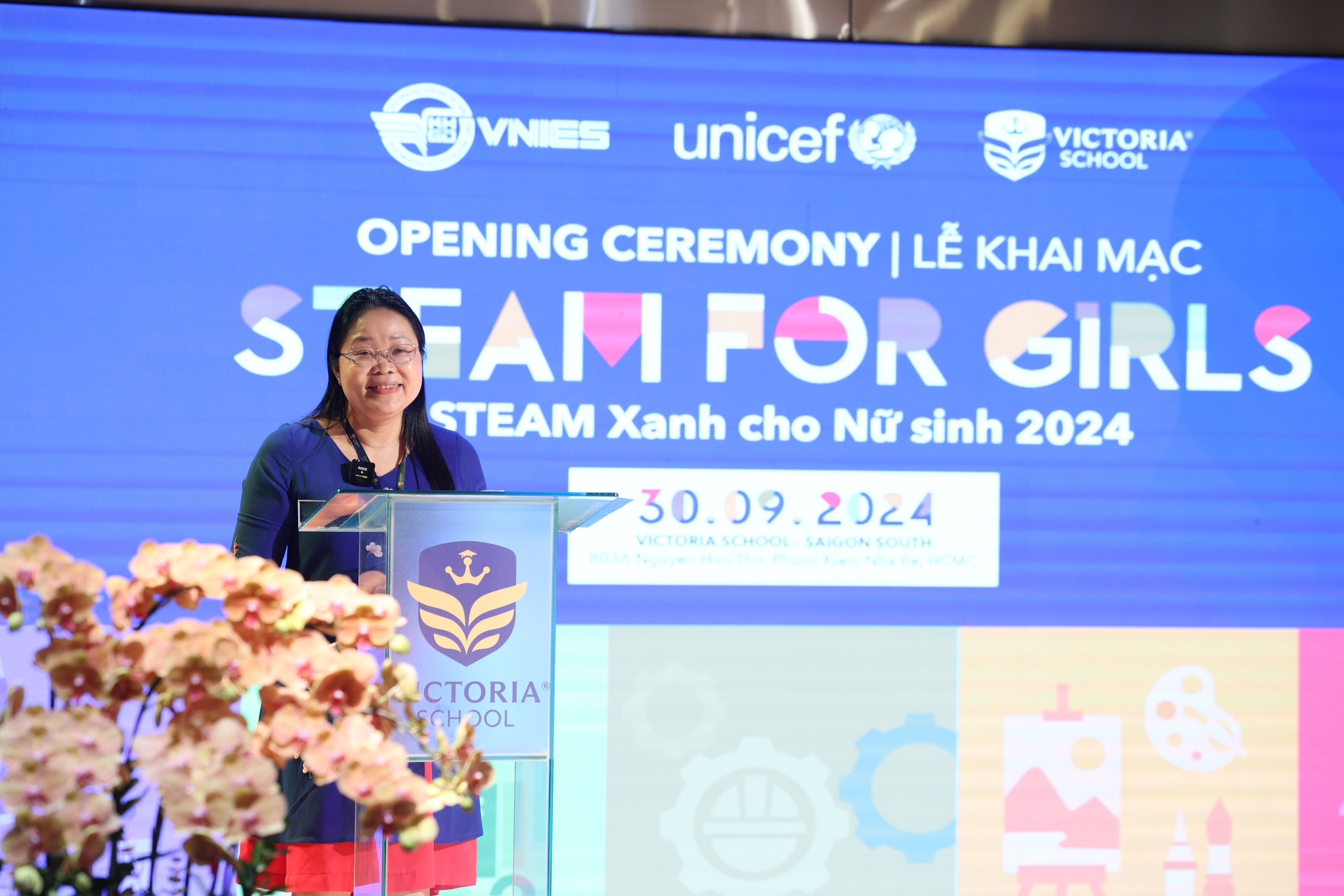 Bà Lê Anh Lan - Chuyên gia giáo dục UNICEF Việt Nam chia sẻ tại sự kiện