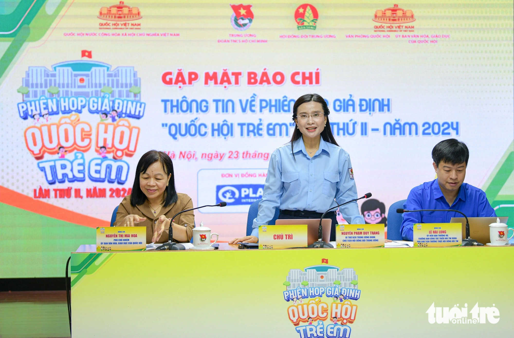 306 đội viên thiếu nhi tham gia phiên họp giả định Quốc hội trẻ em lần thứ II - 2024 - Ảnh 1.