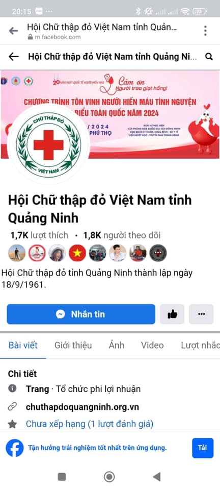 Cảnh báo trang Fanpage mạo danh Hội Chữ Thập đỏ Quảng Ninh lừa đảo kêu gọi quyên góp ủng hộ - Ảnh 2.