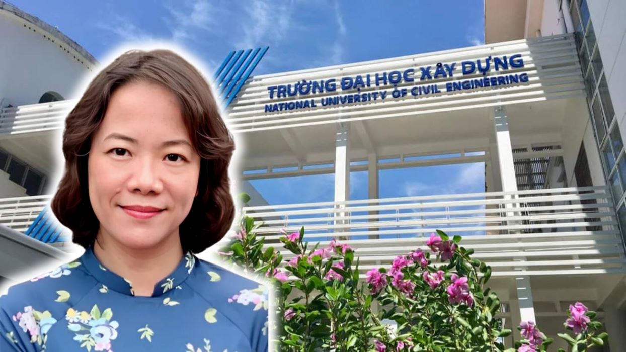 TS Trần Thị Việt Nga - Trưởng khoa Kỹ thuật Môi trường của Trường Đại học Xây dựng Hà Nội, là nữ ứng viên giáo sư duy nhất cả nước năm 2024. Ảnh: Hội đồng Giáo sư nhà nước 