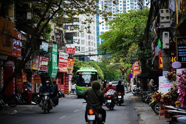 Địa điểm cưỡng chế tại khu vực tuyến phố Nguyễn Tuân, phường Thanh Xuân Trung, quận Thanh Xuân, Hà Nội.