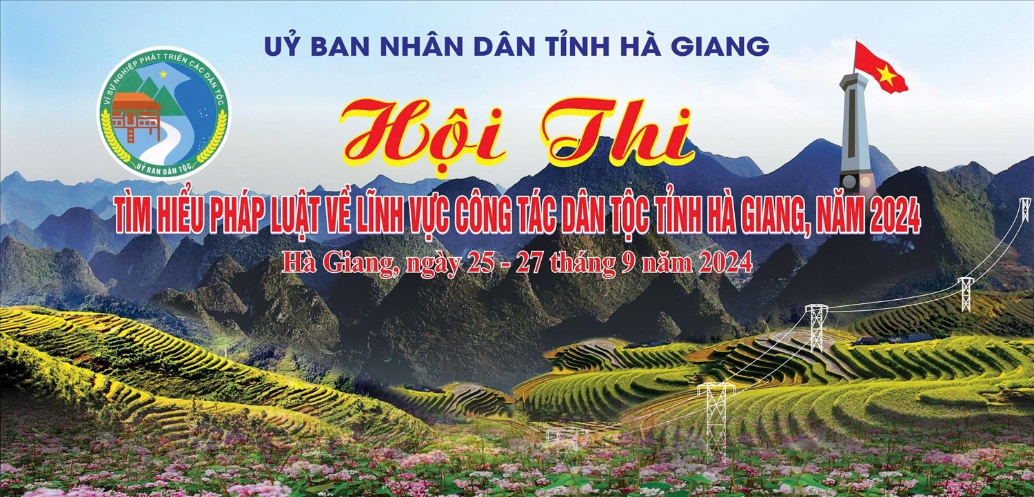 Hội thi tìm hiểu pháp luật về lĩnh vực công tác dân tộc tỉnh Hà Giang lần thứ I, năm 2024 sẽ diễn ra trong 2 ngày 26, 27/9