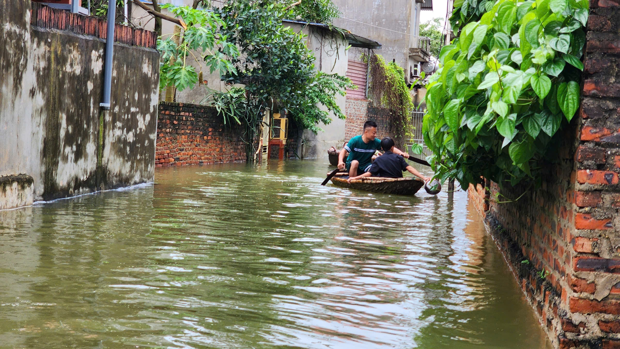 Hà Nội còn hơn 30.000 người đang phải sơ tán vì ngập lụt- Ảnh 1.