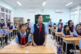 Estudiantes en la ciudad de Ho Chi Minh