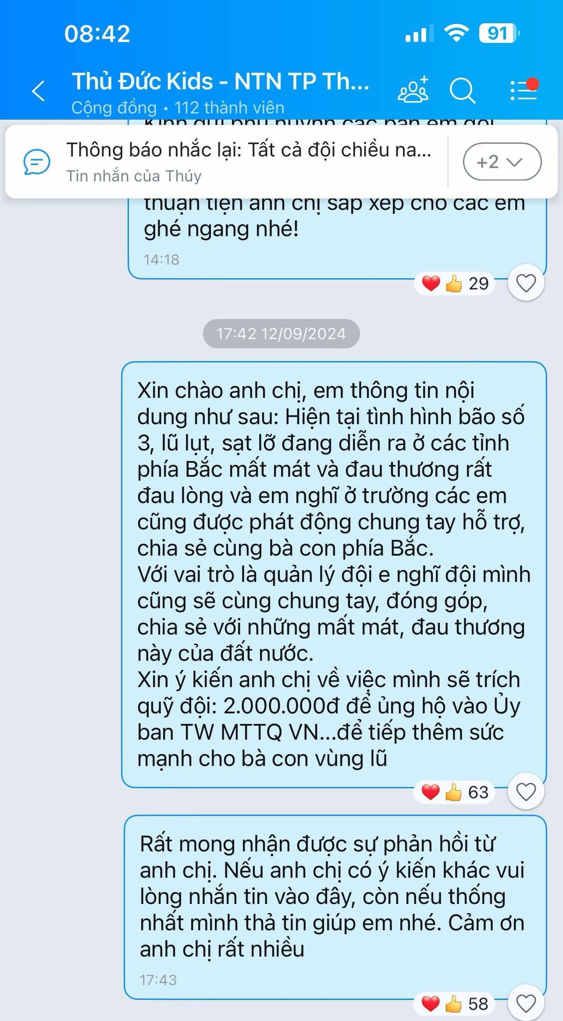 Học sinh diễn văn nghệ, nhặt vỏ lon, bán bánh sandwich… góp tiền ủng hộ đồng bào vùng lũ - Ảnh 1.