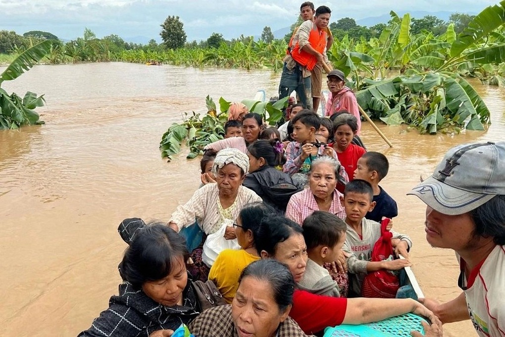 Lũ lụt ở Myanmar do bão Yagi, ít nhất 36 người thiệt mạng - 1