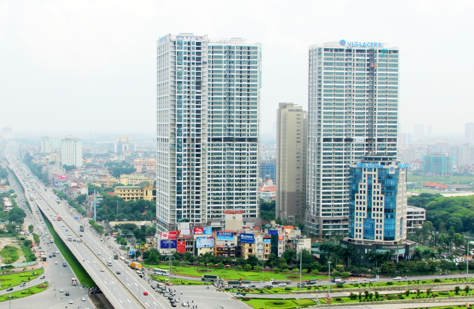 Thăng Long Number One - Công trình xanh đầu tiên ở Việt Nam được Bộ Xây dựng cấp chứng nhận. Ảnh: Công Hùng