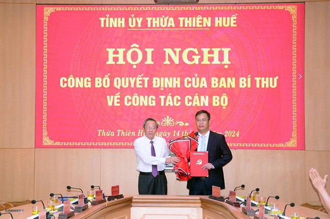 Ông  Phạm Đức Tiến làm Phó Bí thư Tỉnh ủy Thừa Thiên Huế