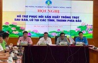 Hội nghị hỗ trợ phục hồi sản xuất trồng trọt sau bão, lũ tại các tỉnh, thành phía Bắc.